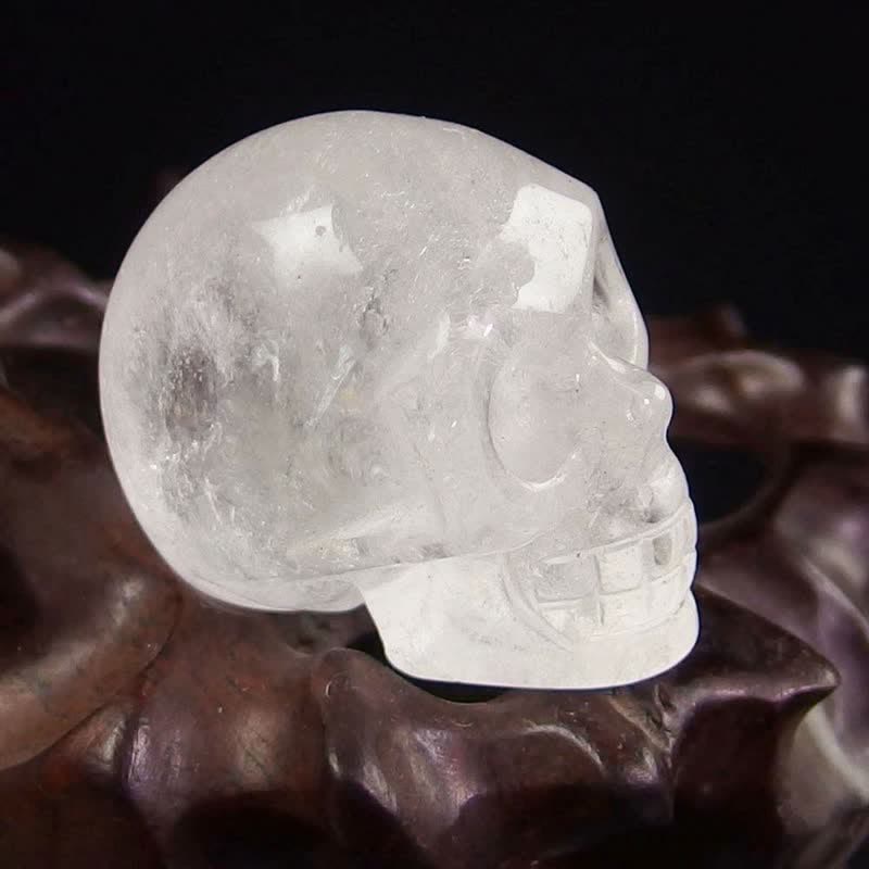 Decorazione di Halloween con teschio di cristallo naturale Olivenorma