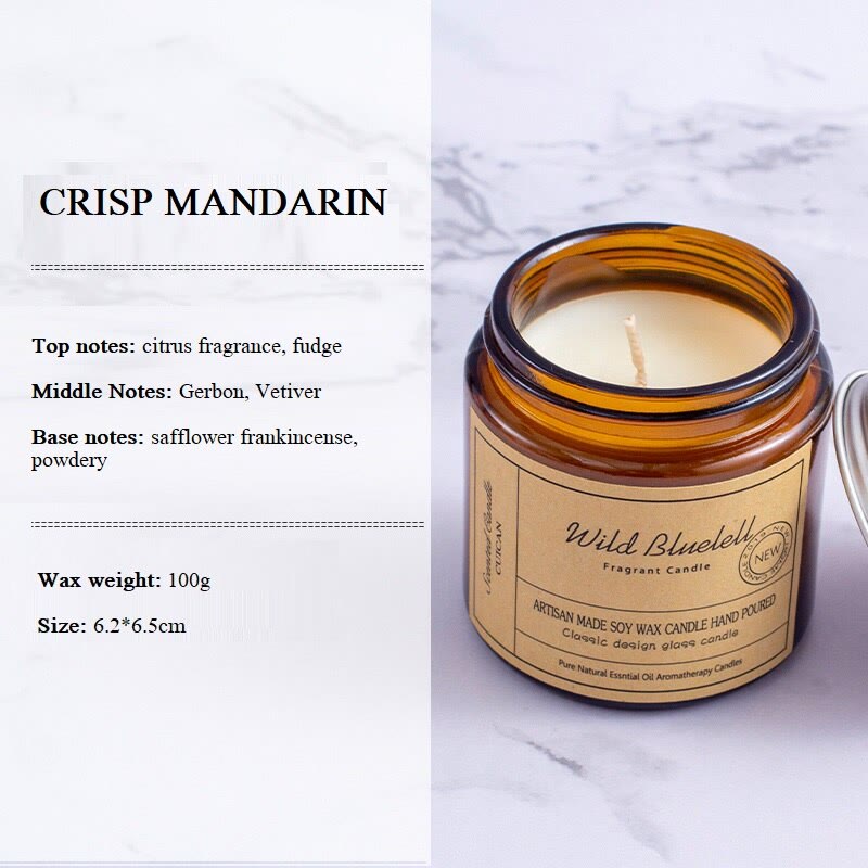 Candela profumata senza fumo Olivenorma in tazze di vetro per la casa