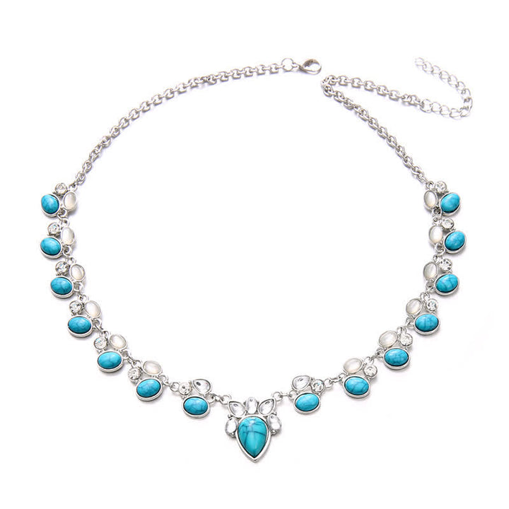 Olivenorma Collana alla moda in turchese Bohemia