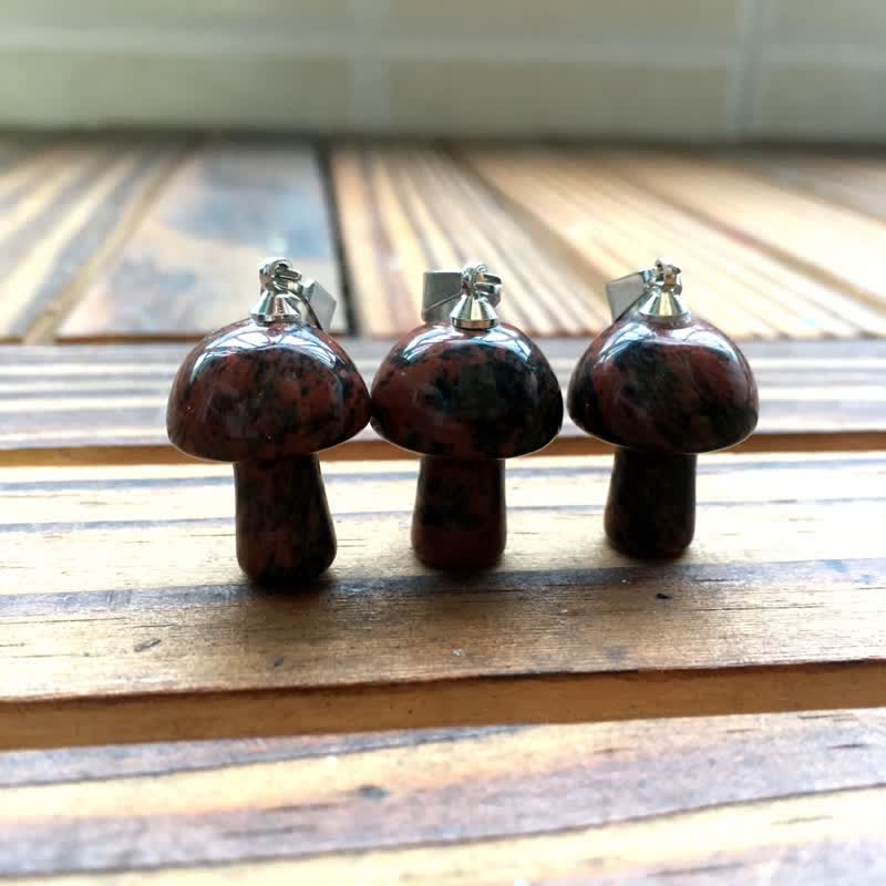 Collana di guarigione con design a fungo per l'intonazione spirituale Olivenorma 