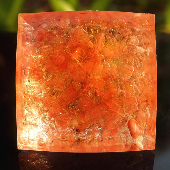 Olivenorma Natale Cristallo Rosa Peridoto Albero della Vita Piramide Orgonica