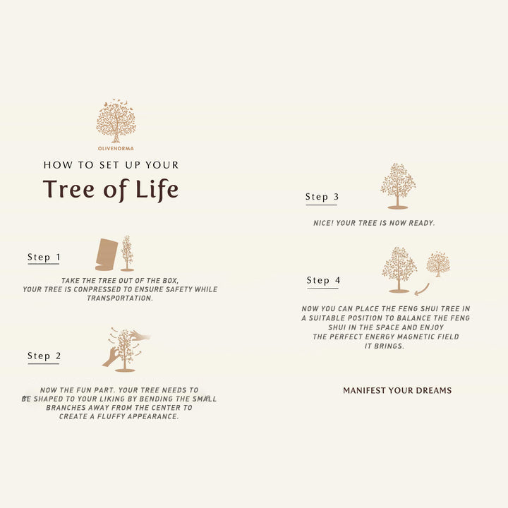 Olivenorma Energia Positiva - Albero di Cristallo di Citrino Feng Shui 