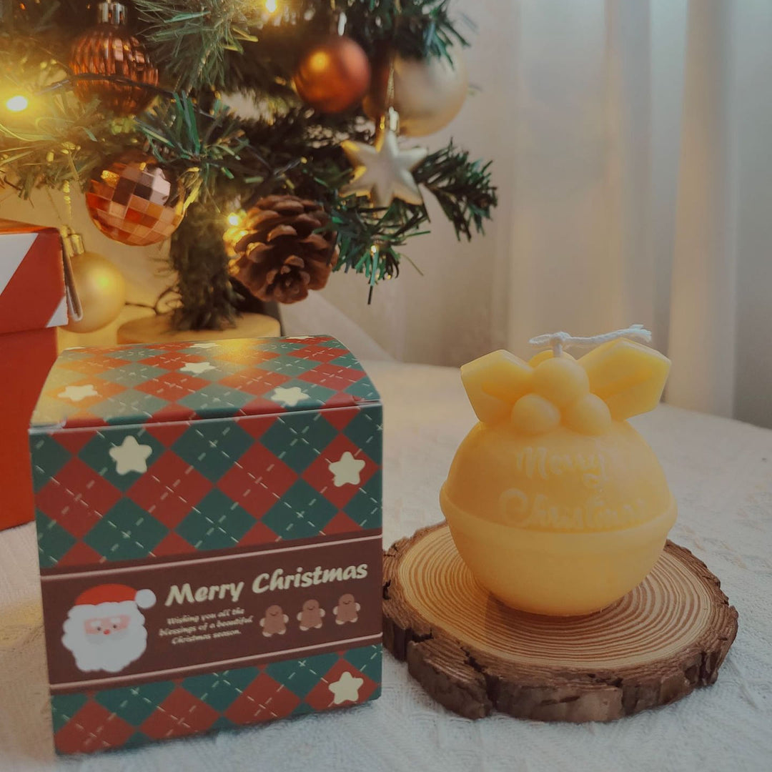 Candela modello biscotto torta di Natale Olivenorma - Campanello giallo-6,5*8cm - image 11