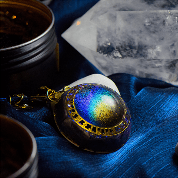 Anello Olivenorma Chrono Arcobaleno Tormalina Stella Pendente Orgone Collana 