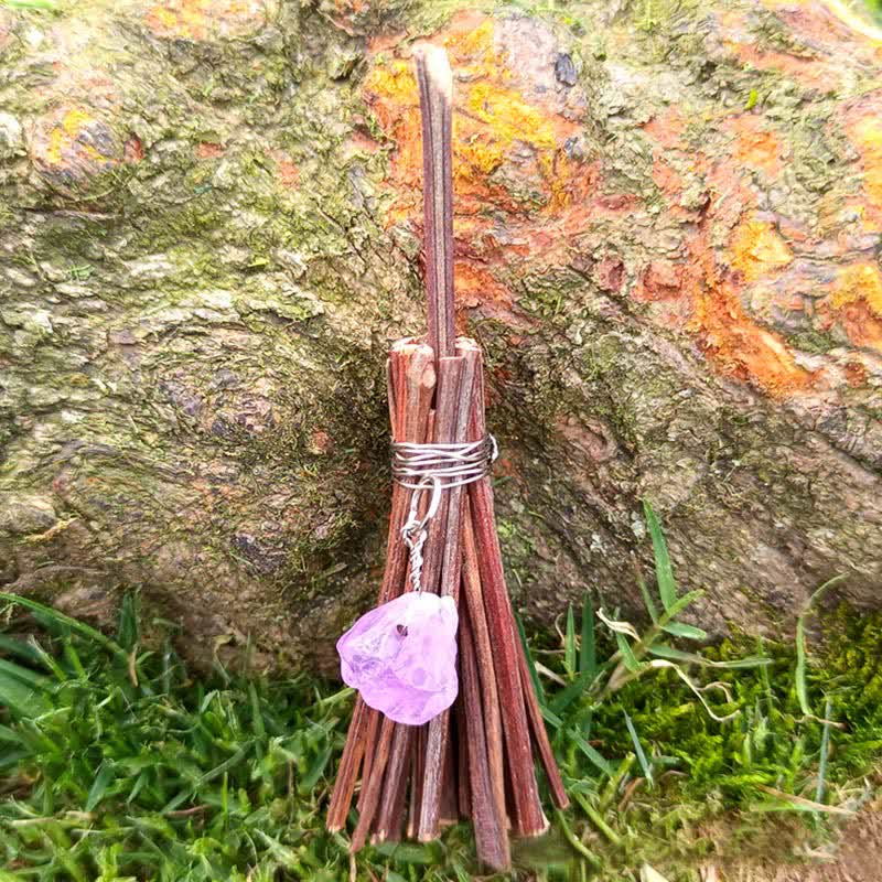 Ornamento fatto a mano Olivenorma Mini tartaruga di cristallo scopa 