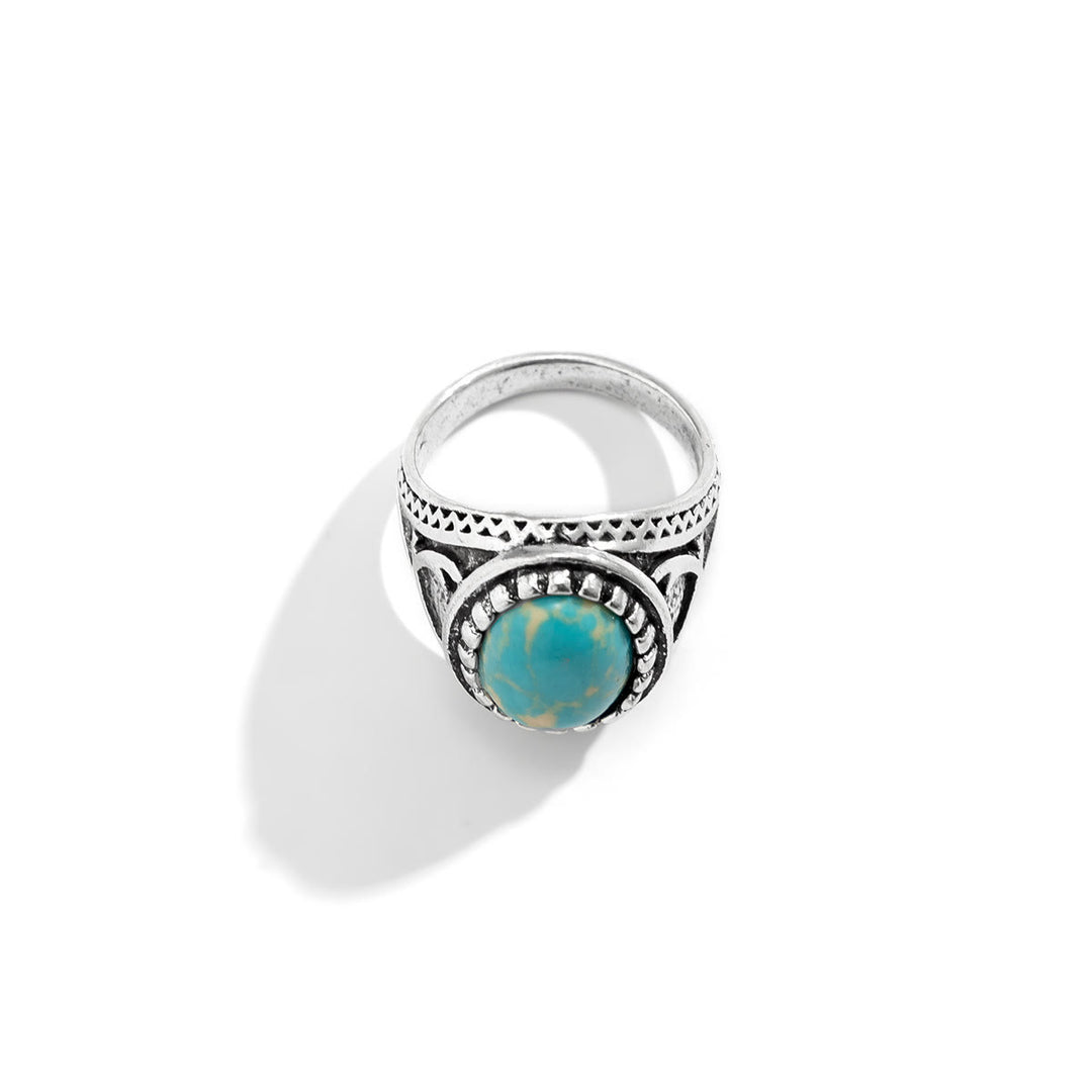 Anello da uomo in argento turchese Olivenorma