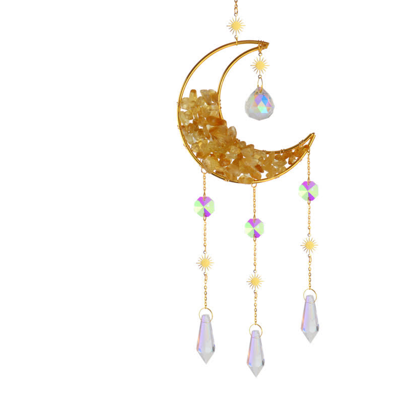 Olivenorma Moon Crystal Clessidra Campanello acchiappasole