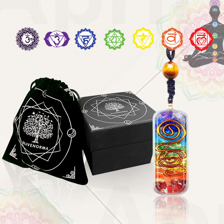 Collana di guarigione dei chakra con orgone Olivenorma