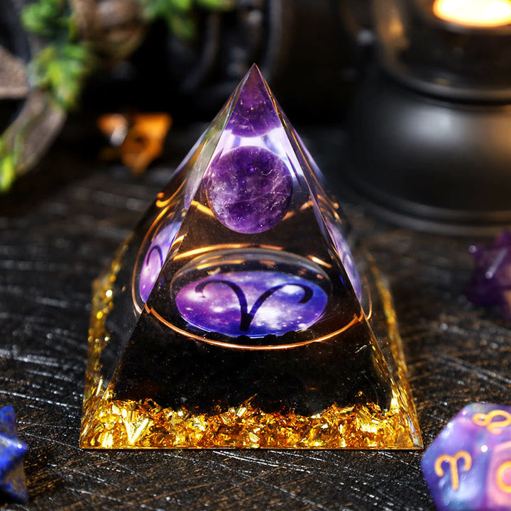 Olivenorma Ametista Palla Ossidiana Ghiaia Zodiaco Ariete Orgone Piramide