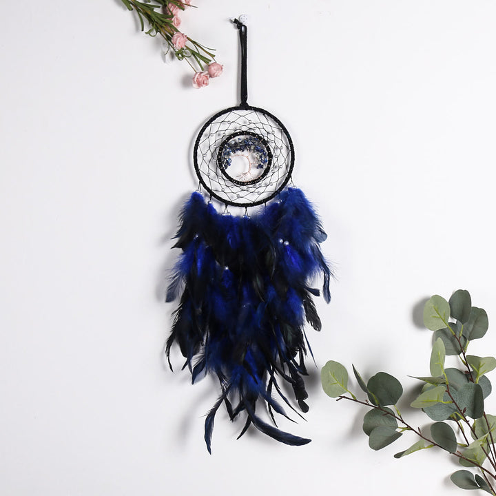 Olivenorma Albero della vita Sodalite blu Ghiaia Dream Catcher