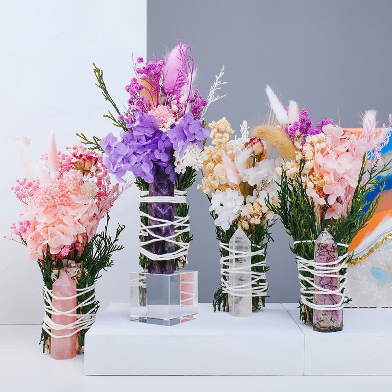 Bacchette di cristallo curative dei bouquet delle streghe Olivenorma