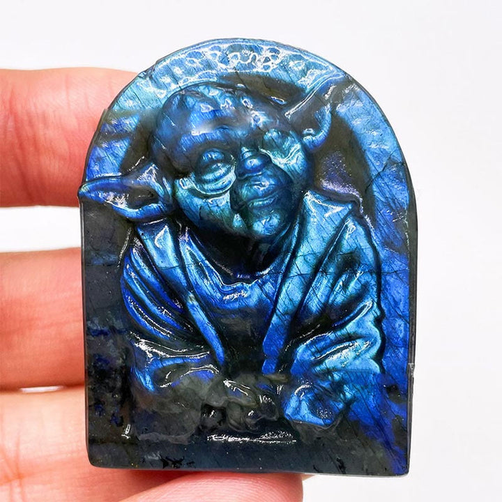 Ornamenti con faccia di luna in labradorite naturale Olivenorma , decorazione con pietre preziose 