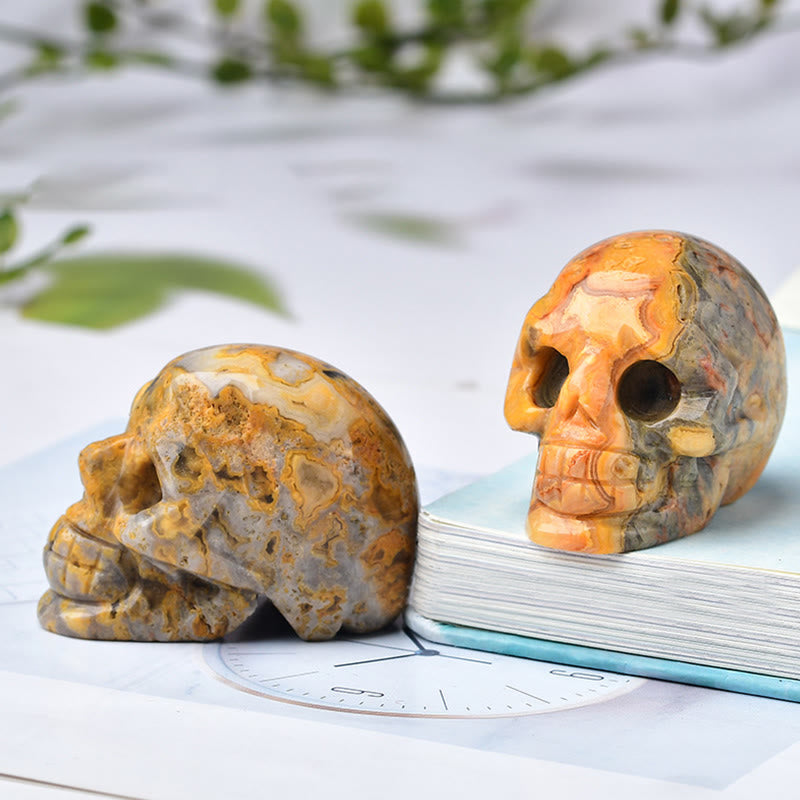 Olivenorma Crystal Inciso Teschio Artigianato Decorazione Pietre Preziose