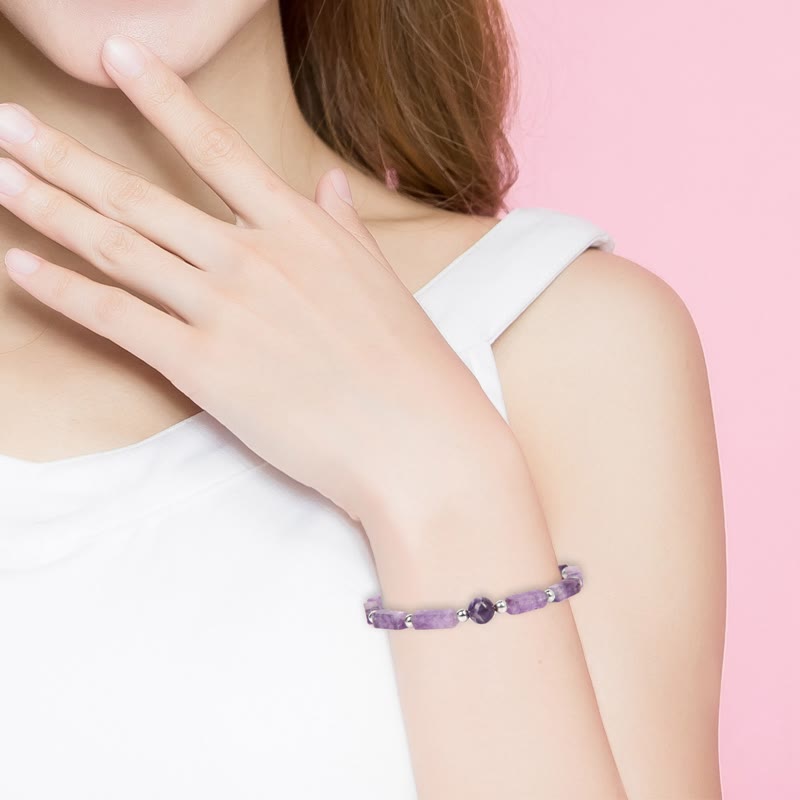 Bracciale dimagrante Olivenorma Body-purify in ametista naturale
