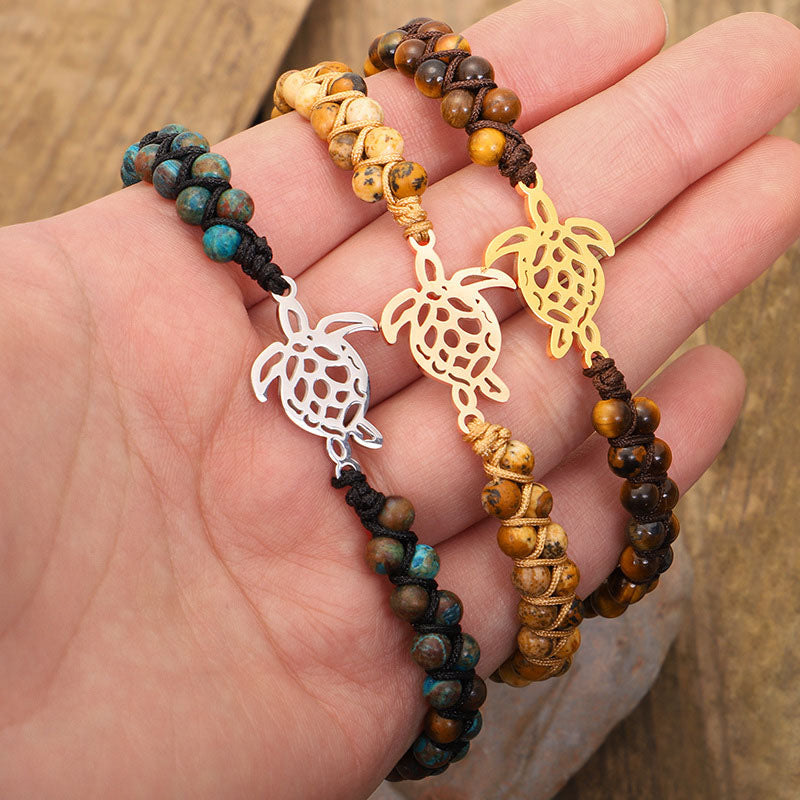 Bracciale tartaruga in pietra naturale