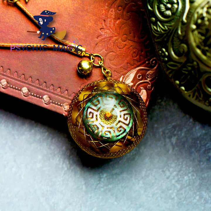 Collana con ciondolo in occhio di tigre con anima risvegliata Olivenorma Collana in orgone