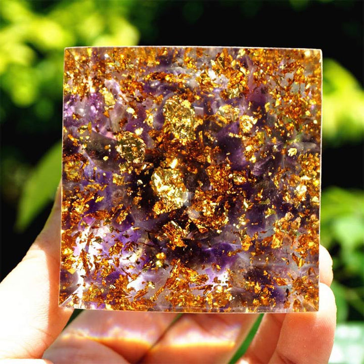 Olivenorma Ametista Vergine Zodiaco Orgone Piramide