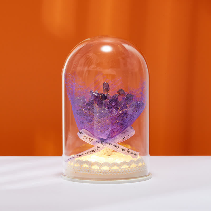 Copertura in vetro di cristallo naturale Olivenorma Decorazione per albero Feng Shui