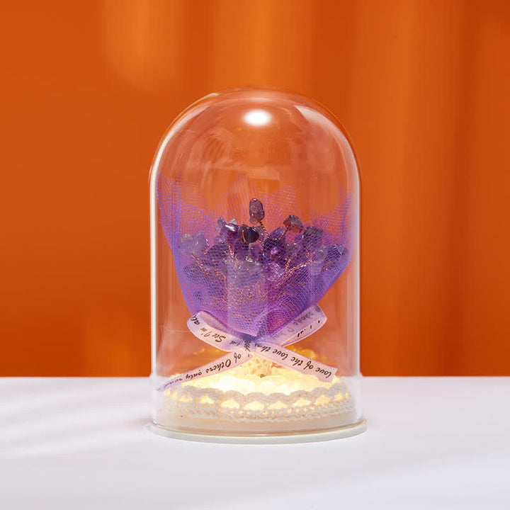 Copertura in vetro di cristallo naturale Olivenorma Decorazione per albero Feng Shui