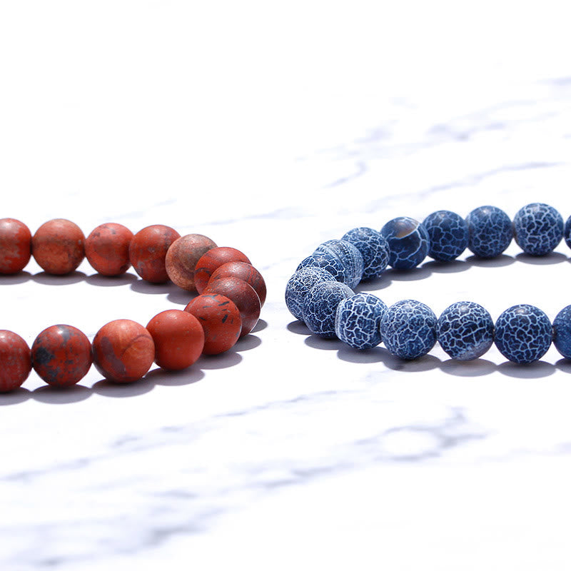 Bracciale con incisione Best Friend in pietra preziosa naturale Olivenorma