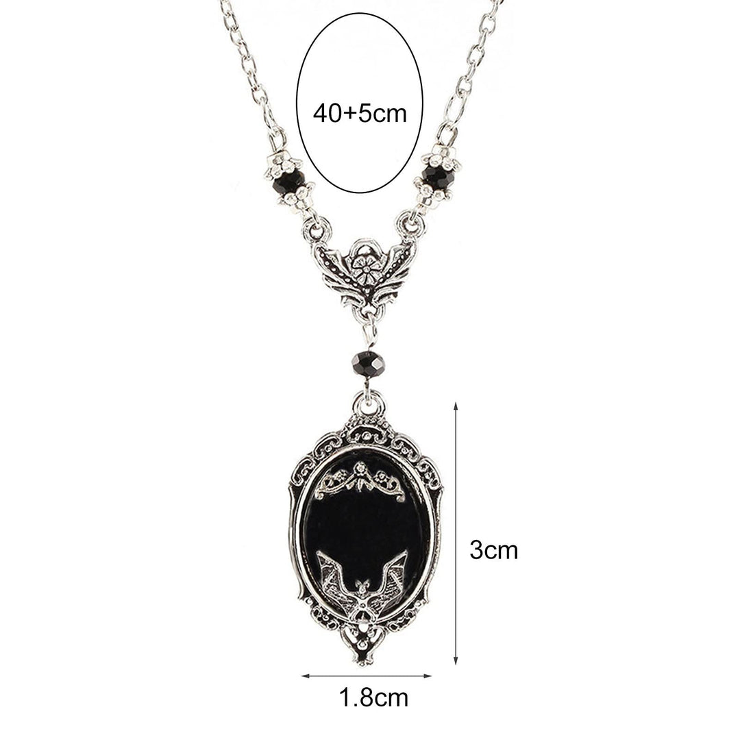 Collana in argento e ossidiana pipistrello Olivenorma