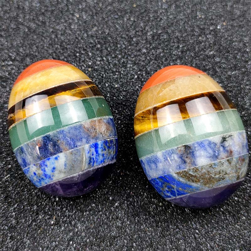 Olivenorma Uovo di cristallo di spirito creativo del chakra di Pasqua