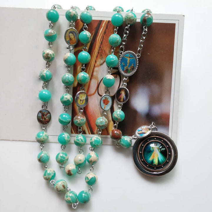 Collana Rosario della Misericordia della Vergine Maria dell'Imperatore Olivenorma