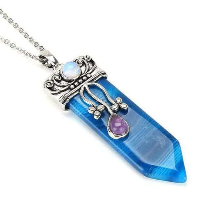 Collana in pietra naturale con protezione della dea Olivenorma 