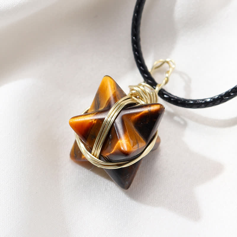 DIVINE LIGHT VEHICLE - Collana Merkaba di cristallo