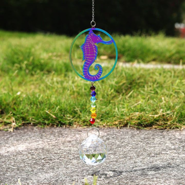 Olivenorma Clear Crystal Chakra Beads Hanging Wind Chime Suncatcher - image 9