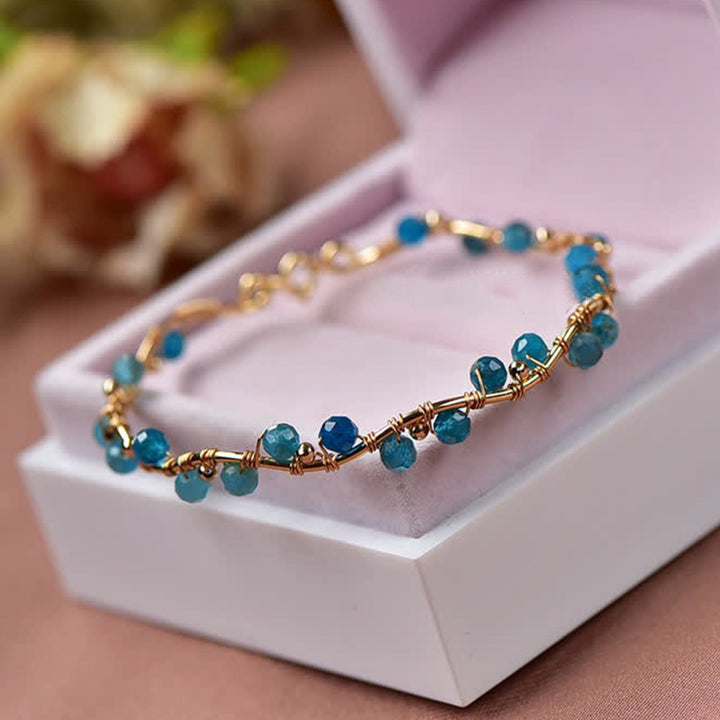 Bracciale di pietra preziosa di purificazione in pietra naturale Moroxite 