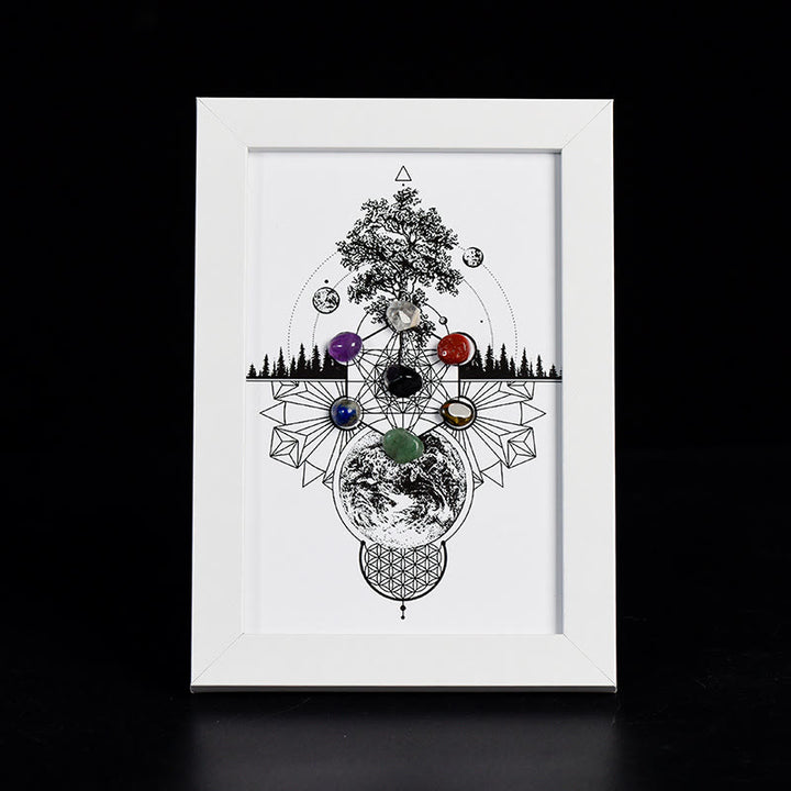 Cornice portafoto con motivo albero della vita Olivenorma Chakra Decorazione 