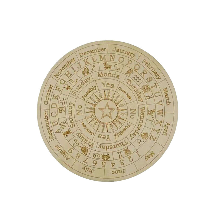 Olivenorma Meditazione Insegna in legno Misterioso ornamento per altare strega