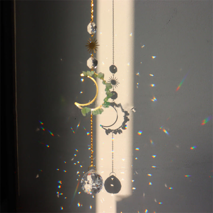 Olivenorma Moon Suncatcher - Campanello a vento da parete