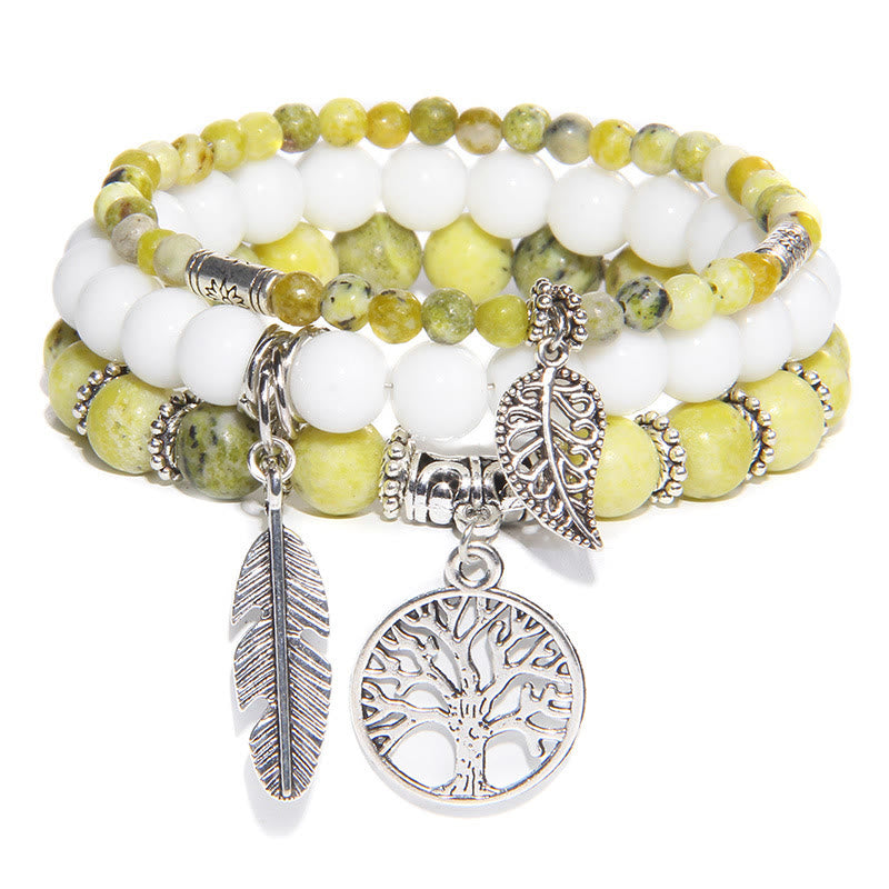 Olivenorma "Nature's Healing Moments" Set di bracciali Albero della vita da 3 pezzi 