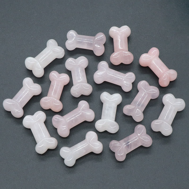 Decorazione in pietra preziosa di osso in cristallo di quarzo naturale Olivenorma