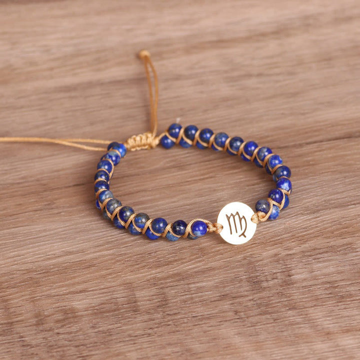 Olivenorma Zodiac Crystal Healing braccialetto avvolgente per l'equilibrio 