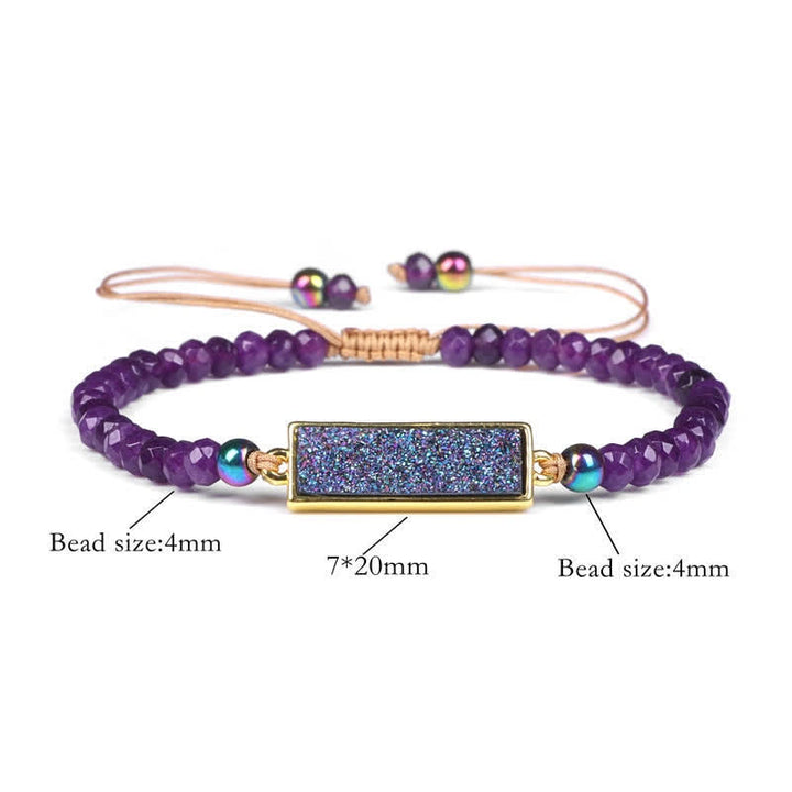 Bracciale in cristallo naturale sfaccettato Olivenorma 