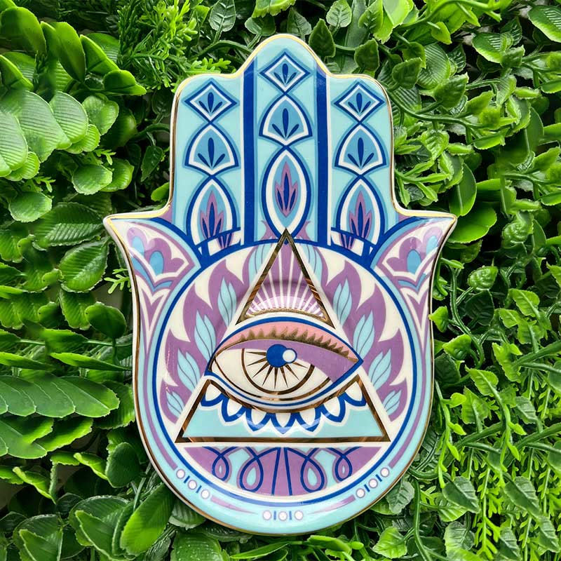 Olivenorma Hamsa Evil Eye Piatto Sottobicchiere 