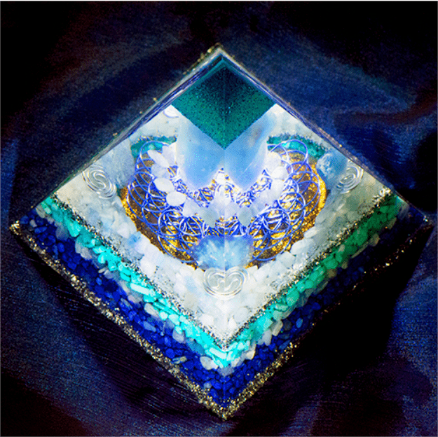 Olivenorma Clean Spirit-Aquamarine Crystal Tower Piramide Organica 