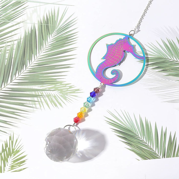 Olivenorma Clear Crystal Chakra Beads Hanging Wind Chime Suncatcher - image 8