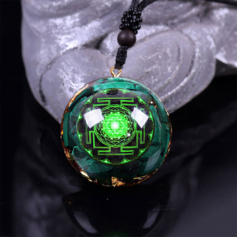 Collana calmante in malachite Olivenorma
