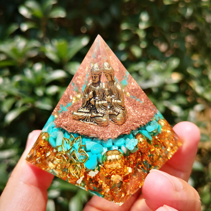 Piramide di protezione organica del Buddha turchese Olivenorma 