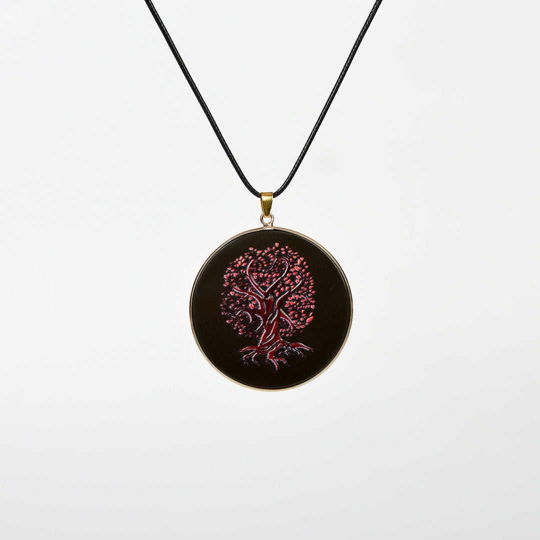 Collana Olivenorma Crystal Hamsa Chakra Albero della vita 