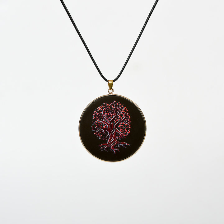 Collana Olivenorma Crystal Hamsa Chakra Albero della vita 