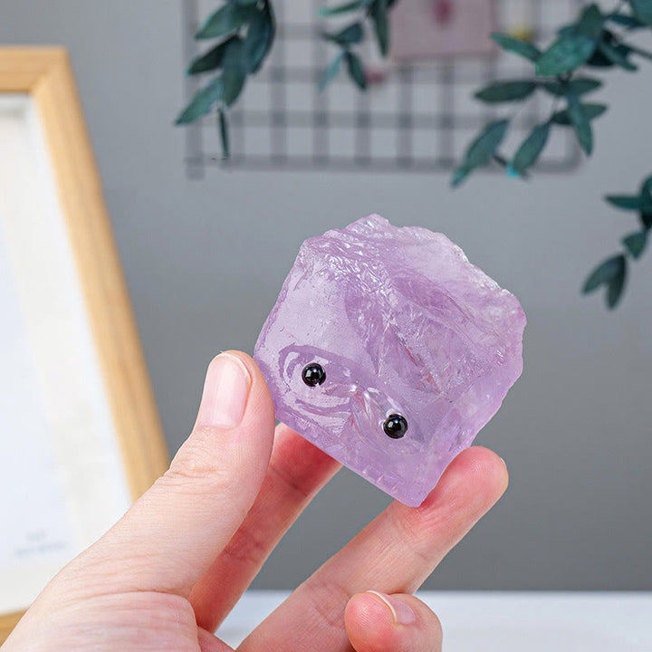 Olivenorma Pietra grezza naturale di cristallo Elfo Riccio Decorazione in pietra preziosa