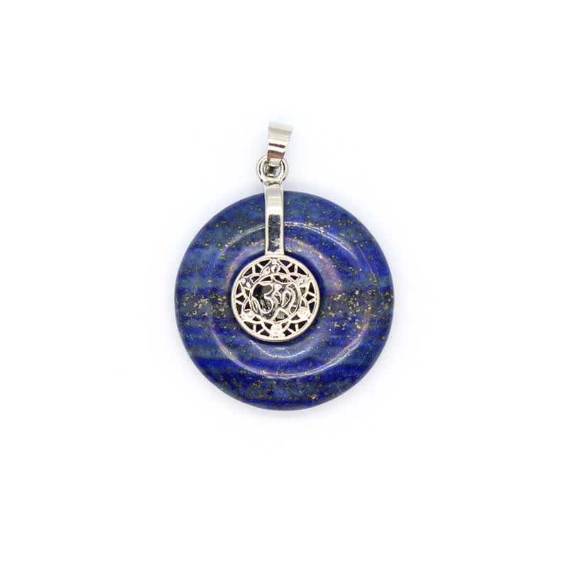 Collana con fibbia della pace in cristallo naturale Olivenorma e albero della vita