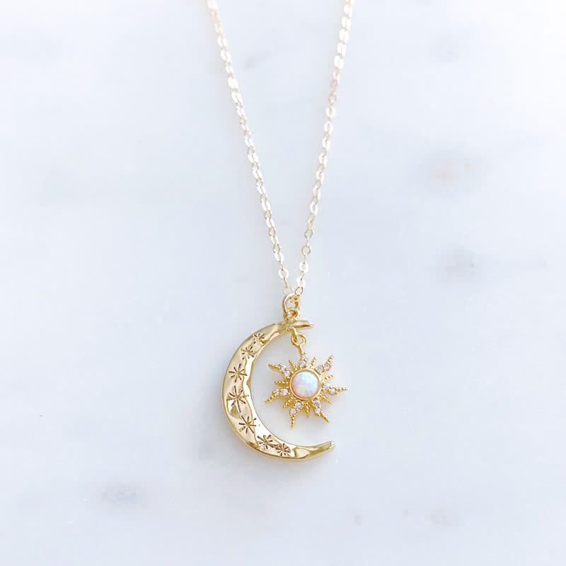 Collana Olivenorma Opale Sole e Luna 