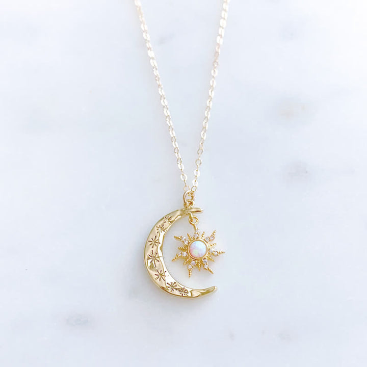 Collana Olivenorma Opale Sole e Luna 