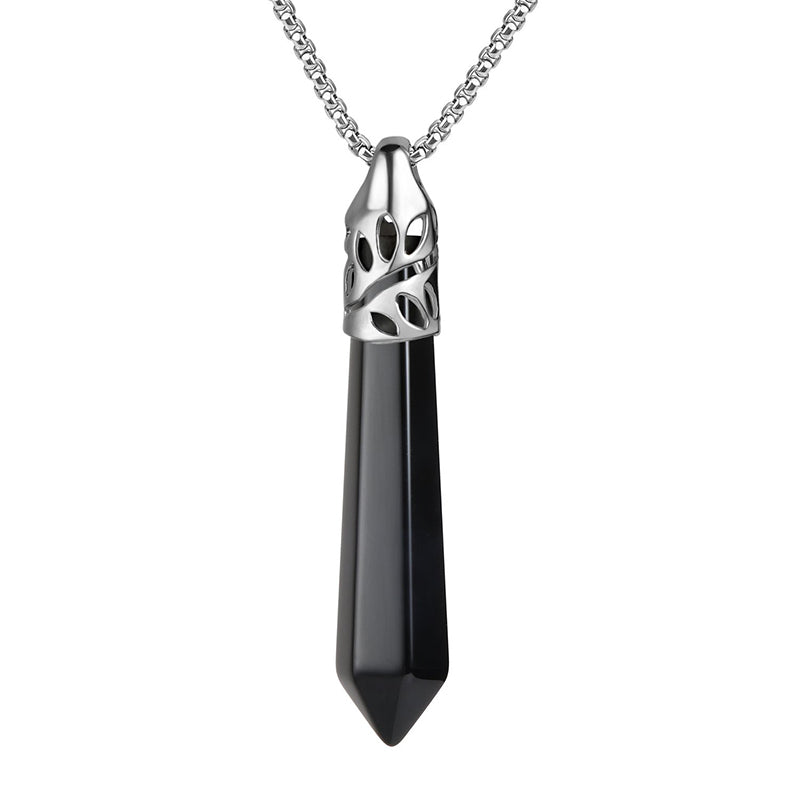 Collana con pietre preziose di protezione dai proiettili di cristallo